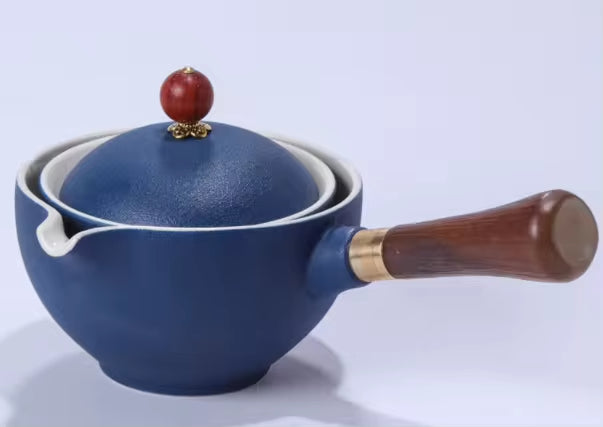 360-degree rotating tea set automatic tea pot lazy teapot